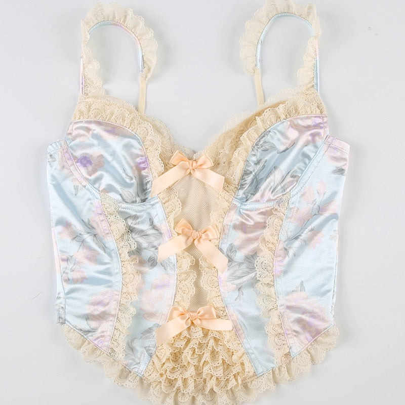 Lace bow camisole HA2465