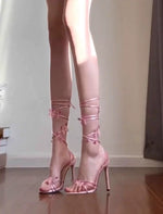Fairy pink strap high heels HA2464