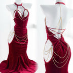 Chain Fishtail Dress HA2467