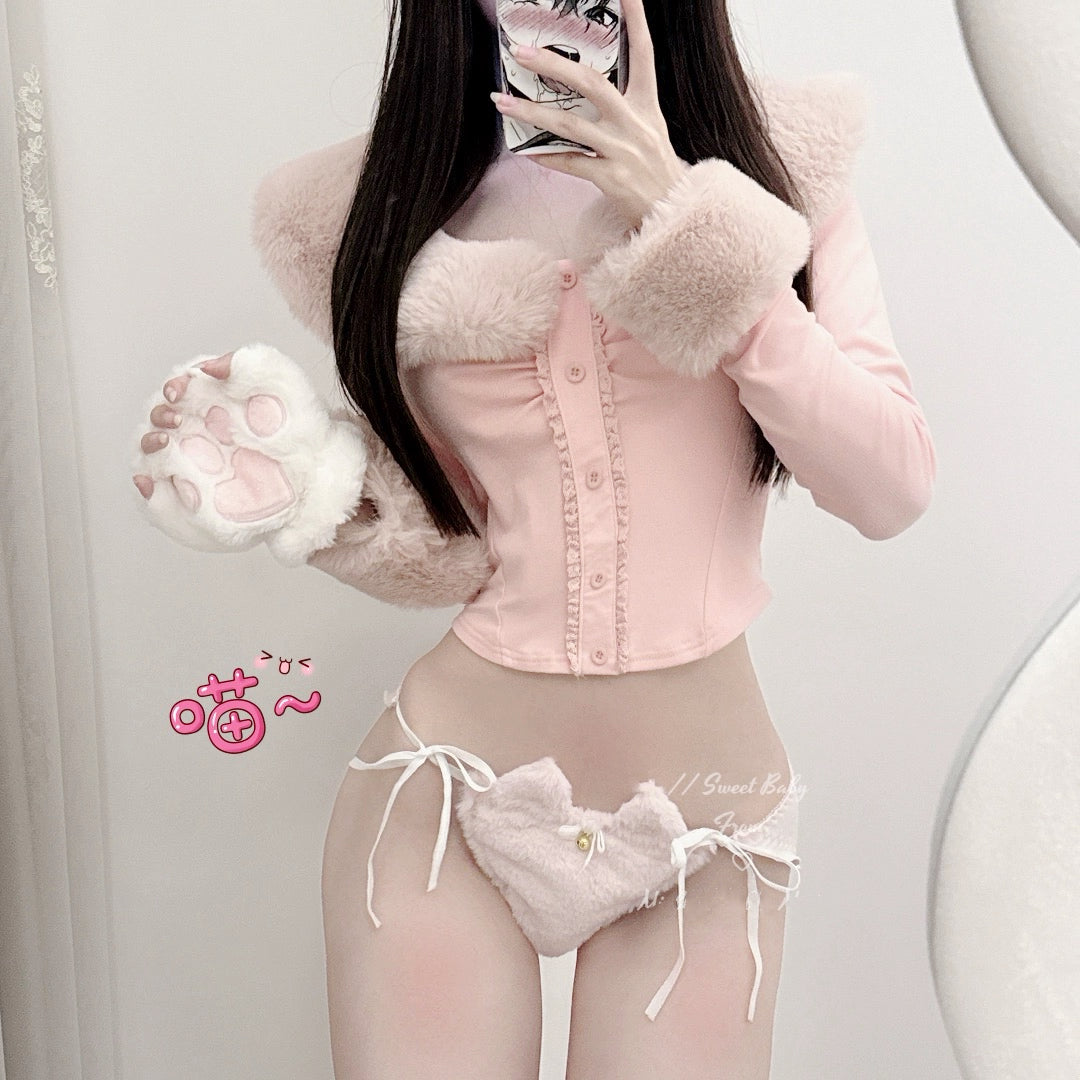 Cat ear plush underwear HA2308