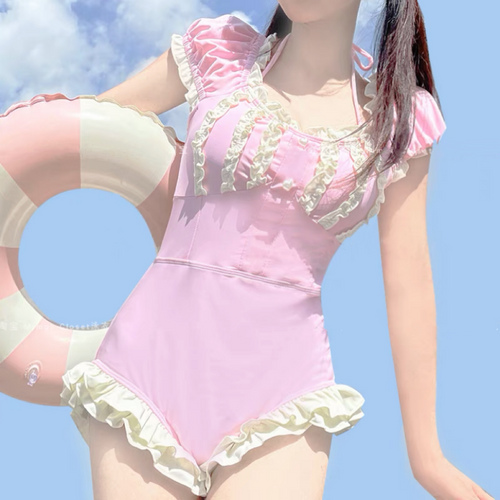 Pink cute swimsuit   HA2005