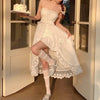 White Sleeveless Slip Dress   HA2009