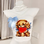 lovely puppy pleated skirt suit HA2311