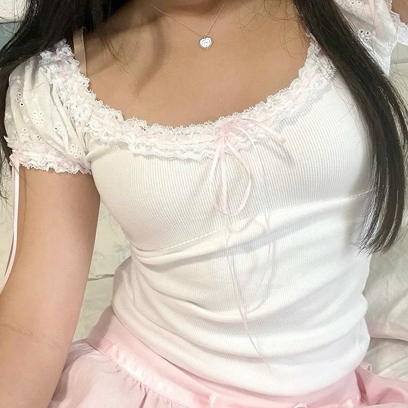 Sweet lace t-shirt HA2479