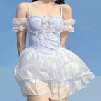 Blue dress princess dress   HA2048