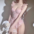 Lace mesh suit HA2319