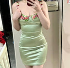 Summer fresh suspender dress HA2486