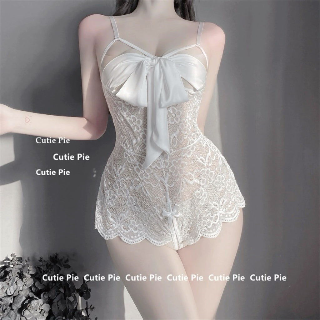 Lace bow jumpsuit HA2320