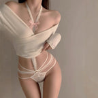 Lace halter panties HA2875