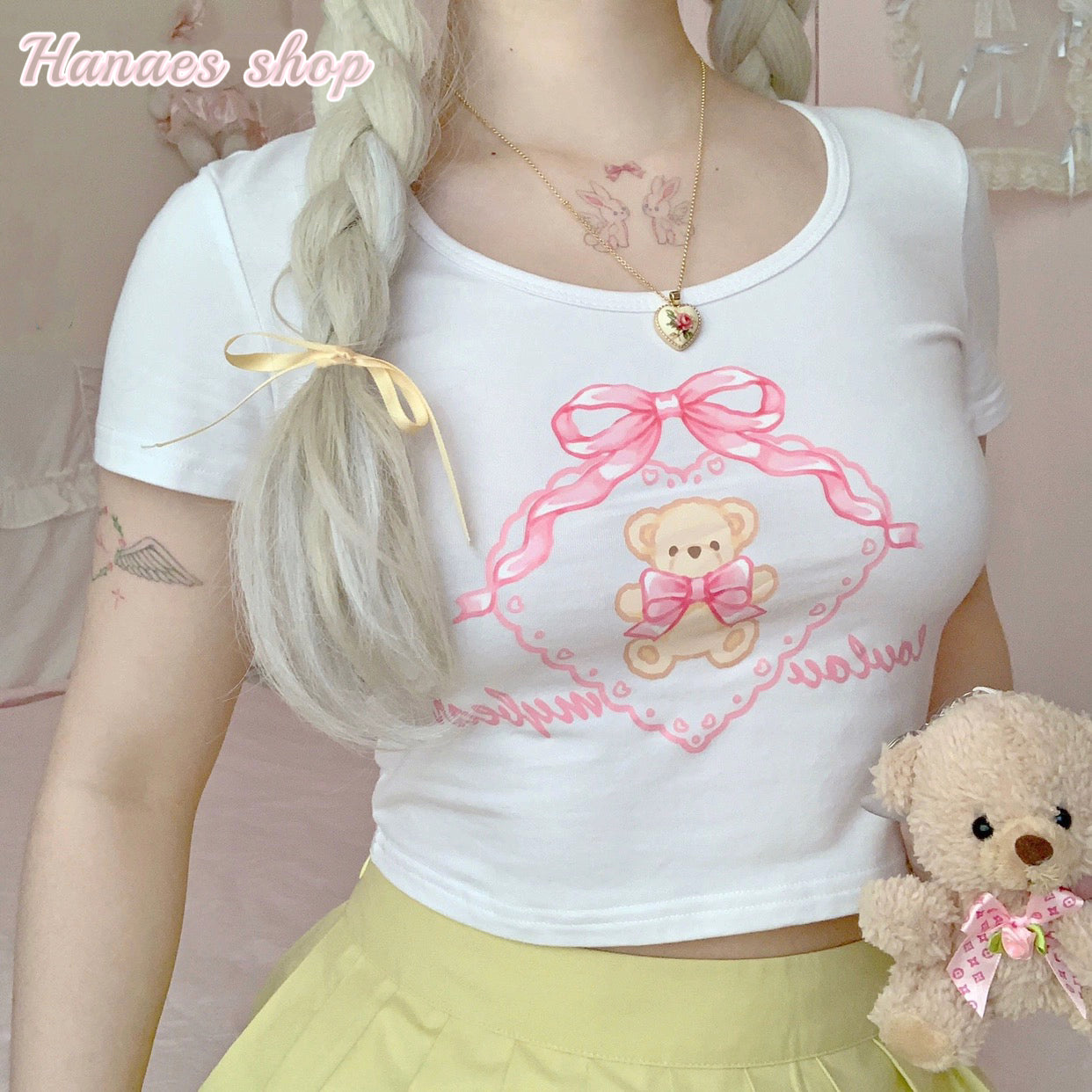 Sweetheart u-neck slim fit T-shirt   HA2094