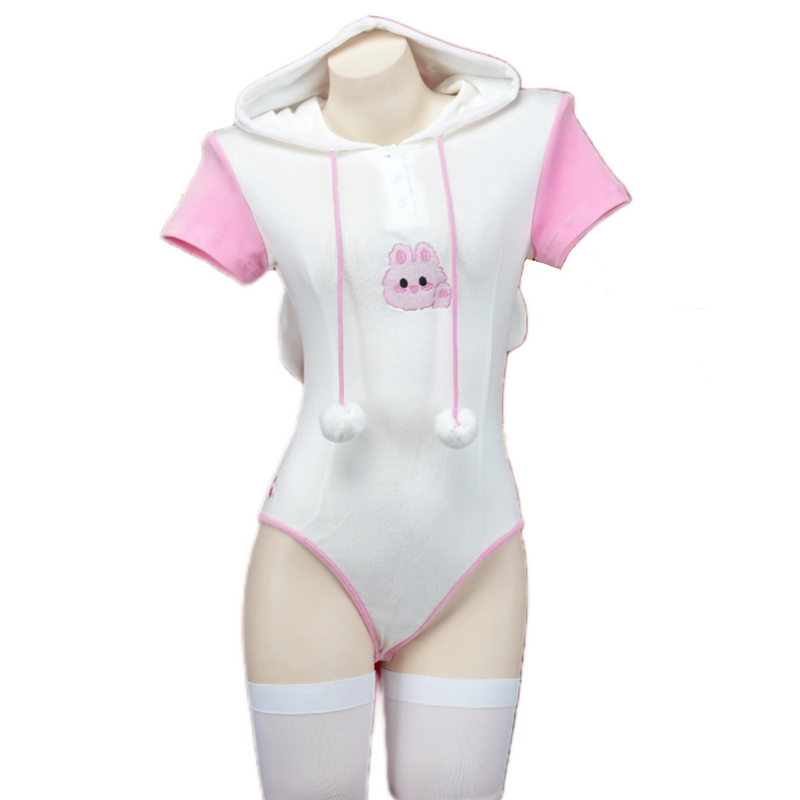 Bunny high fork hoodie pajamas   HA2099