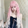 『Peach Coco』Long Curly Wig HA2631