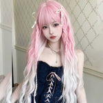 『Peach Coco』Long Curly Wig HA2631