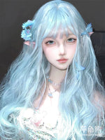 『Star Dream』Blue Long Curly Wig HA2633