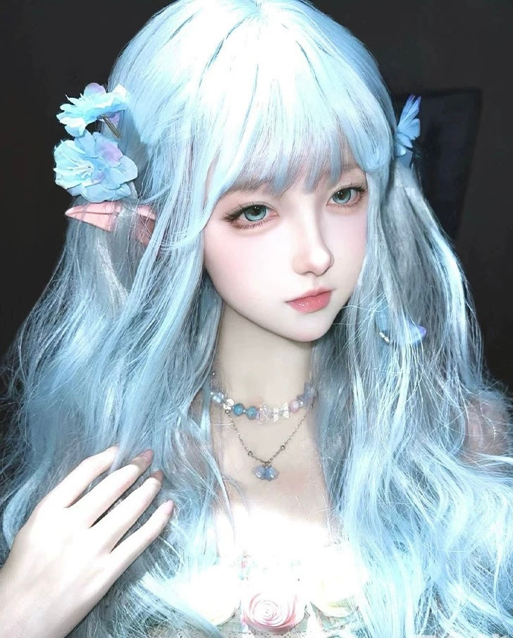 『Star Dream』Blue Long Curly Wig HA2633