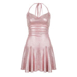 Pink halter dress HA2635