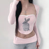 Cute pink bunny top HA2333