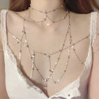 Silver Titanium Body Chain  HA2120