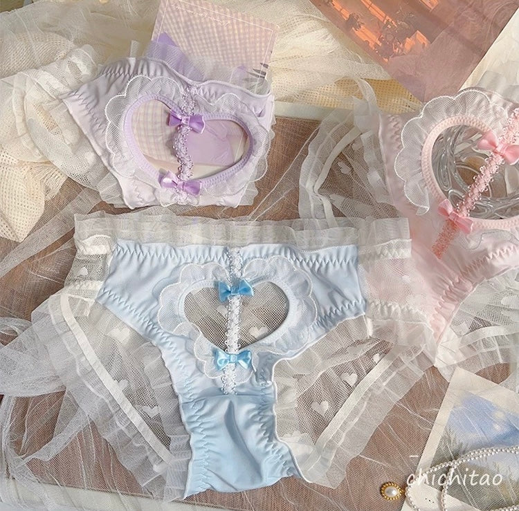 Heart hollow panties (3-piece set) HA2643