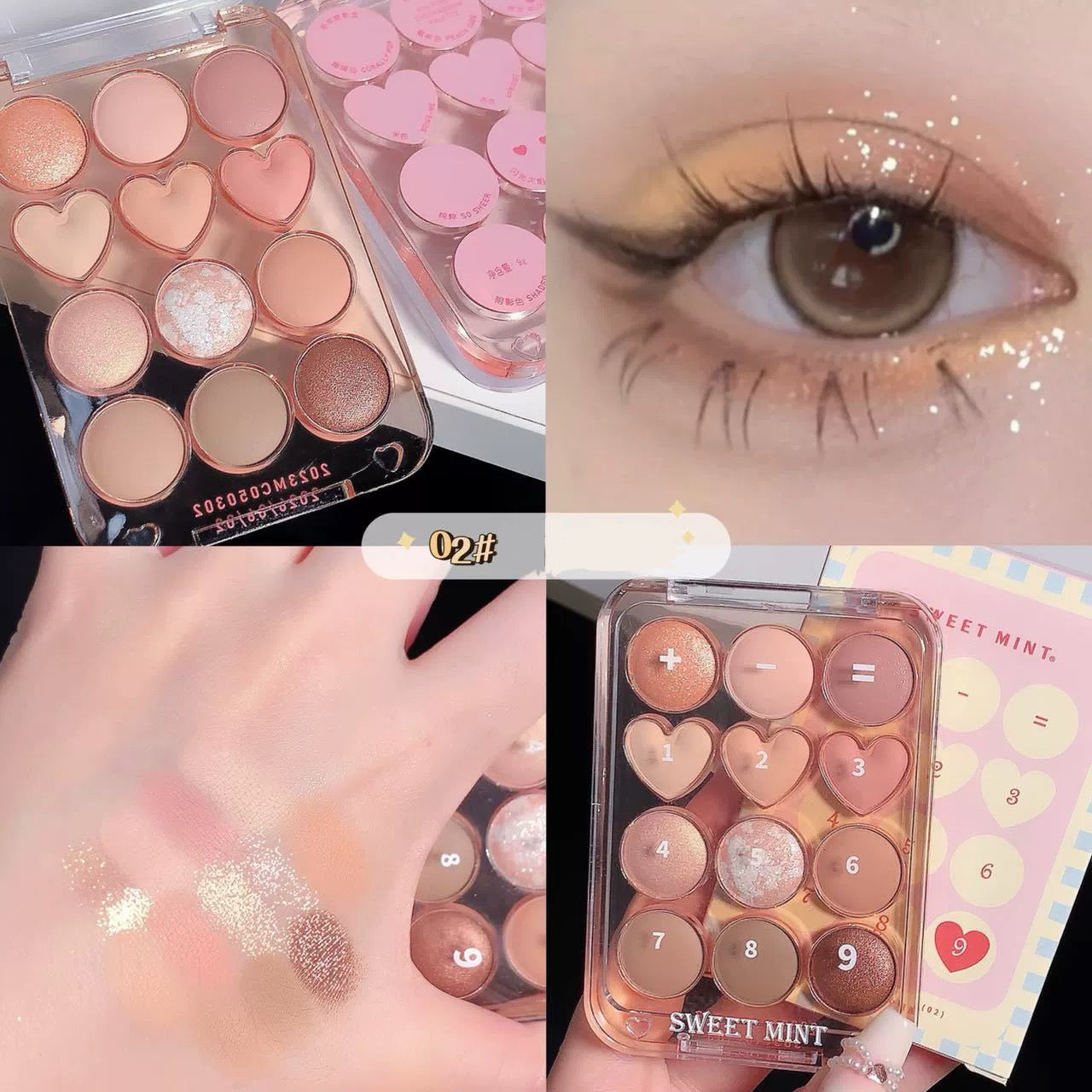 Twelve color eye shadow palette HA2343