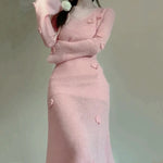 Flower knitted dress HA2647