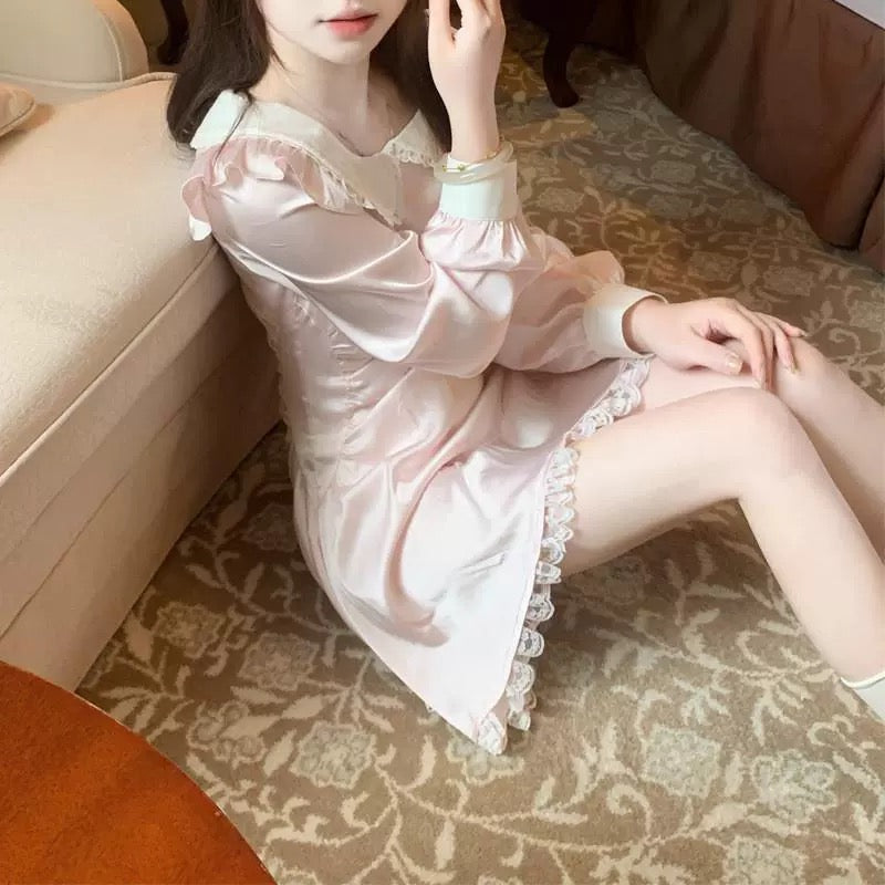 Chic pink waist dress HA2345