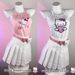 Cute Kitty Pleated Skirt Set HA2149