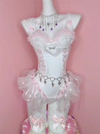 Love lace suspender set HA3013