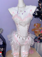 Love lace suspender set HA3013