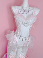 Love lace suspender set HA3013