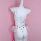 Love lace suspender set HA3013
