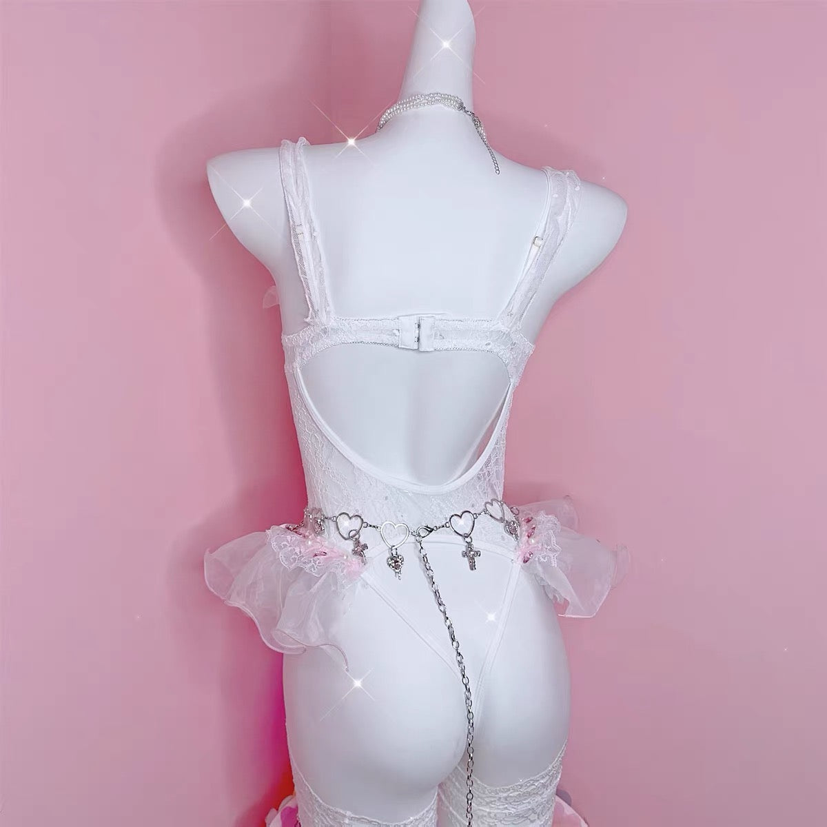 Love lace suspender set HA3013