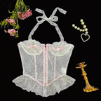 Sweet Lace-Up Bow Vest HA2164