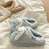 Lace cartoon furry slippers HA2660