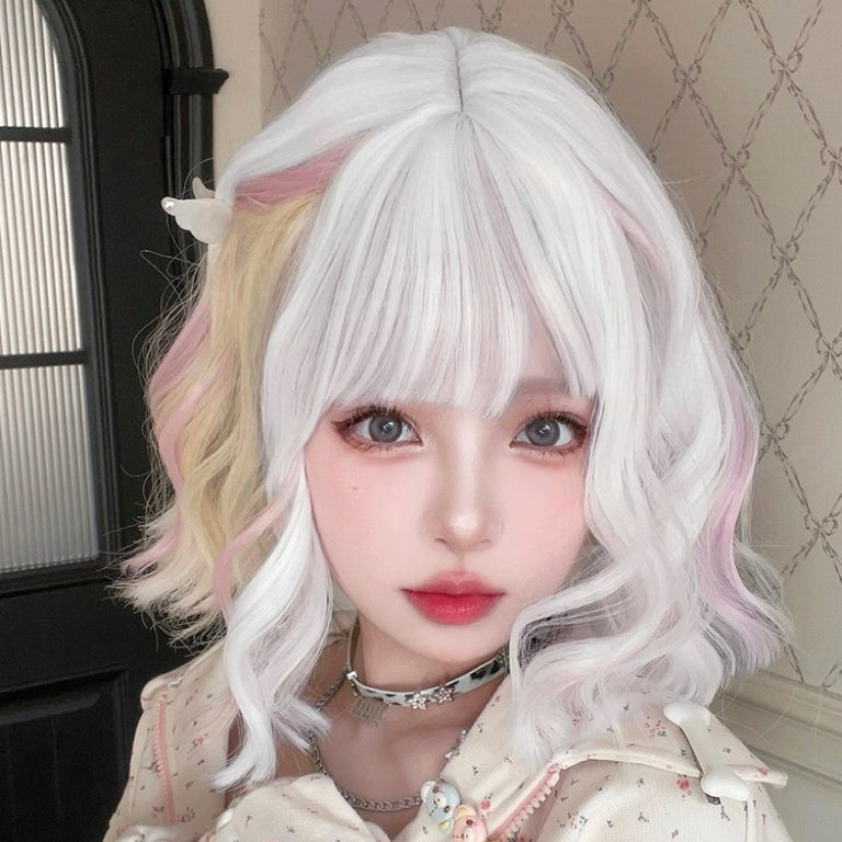 Ear-dyed short curly hair HA2361