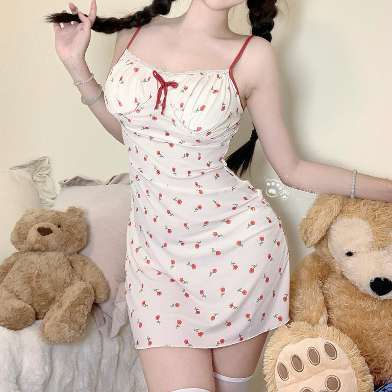 Floral suspender dress HA2663