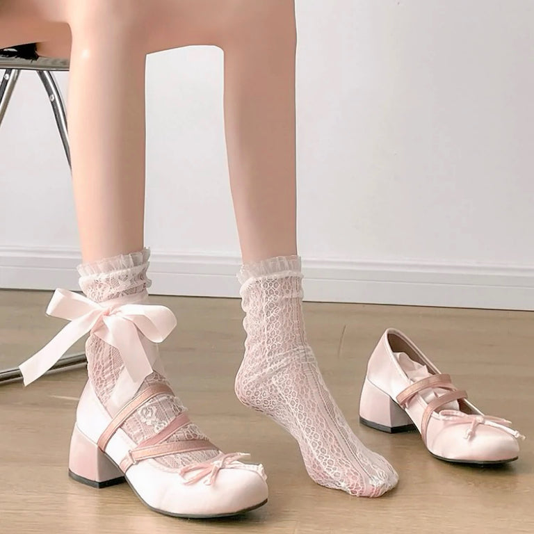 Pink ballet shoes HA2498