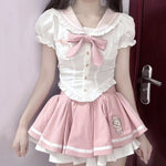 Pink and White Sweet Cake Skirt   HA2176