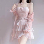 Halter Neck Flower Super Fairy Cake Dress   HA2181