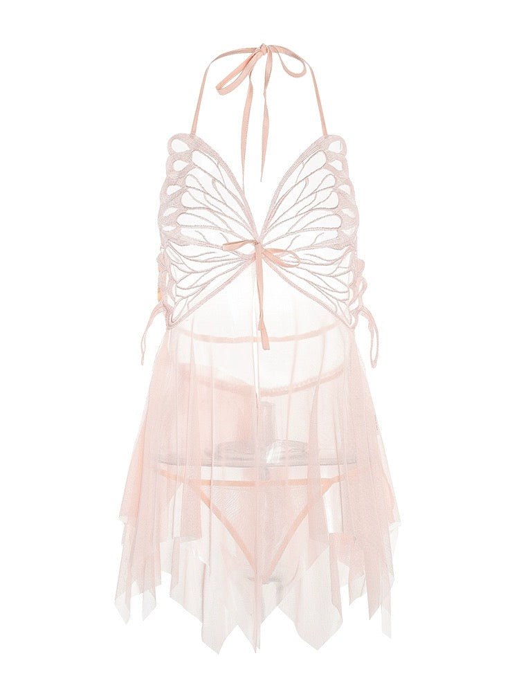 Butterfly Mesh Dress HA2365