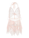 Butterfly Mesh Dress HA2365