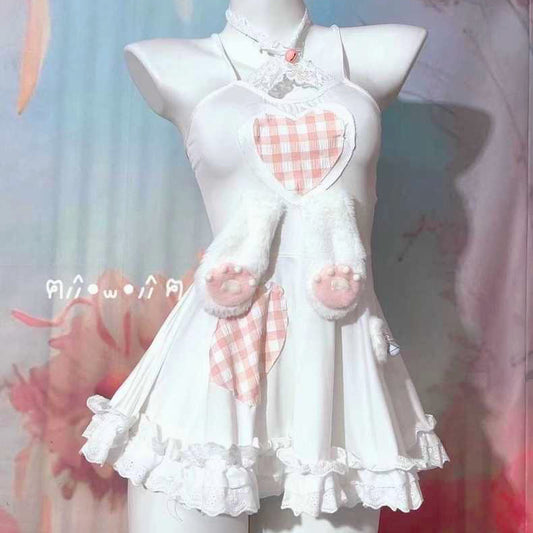 Rabbit ears suspender dress HA2671