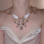 Angel wings necklace HA2367