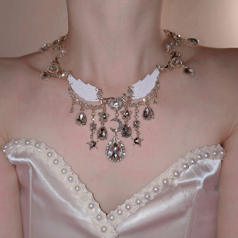 Angel wings necklace HA2367