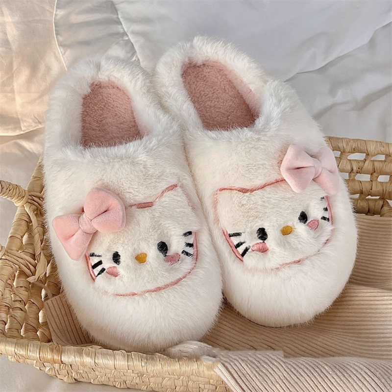 Cute kt cat plush slippers HA2241