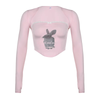 Cute pink bunny top HA2333