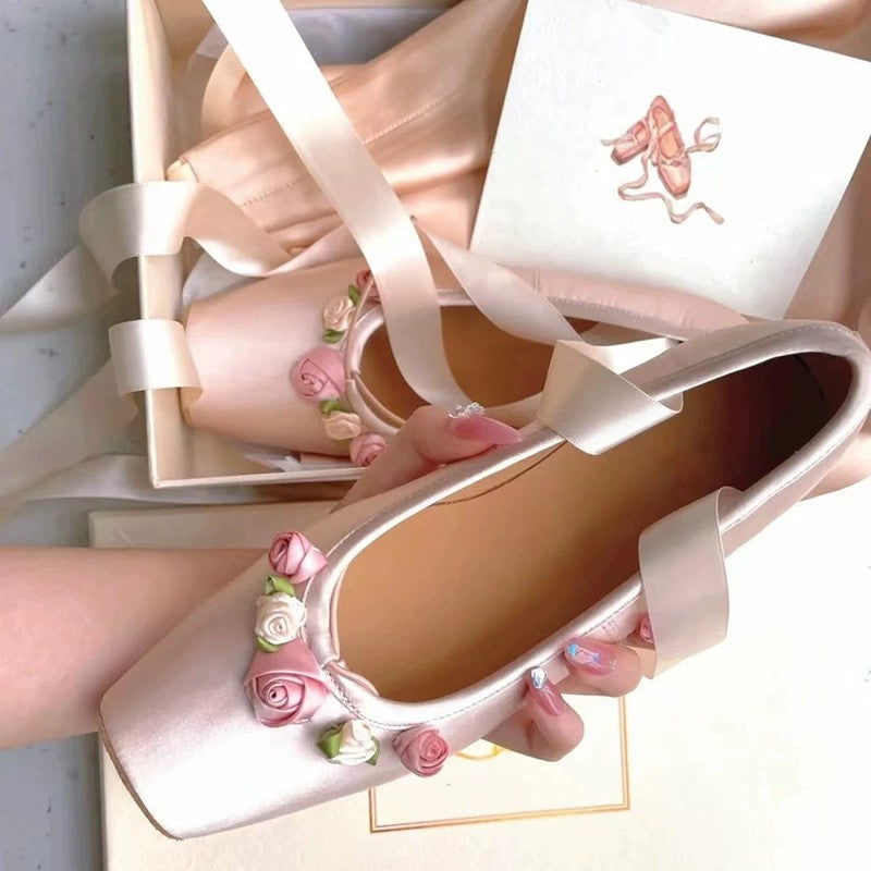 Cross-strap outerwear ballet shoes   HA1962