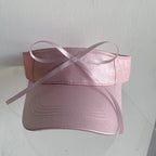 Ribbon beanie sun visor hat   HA1755