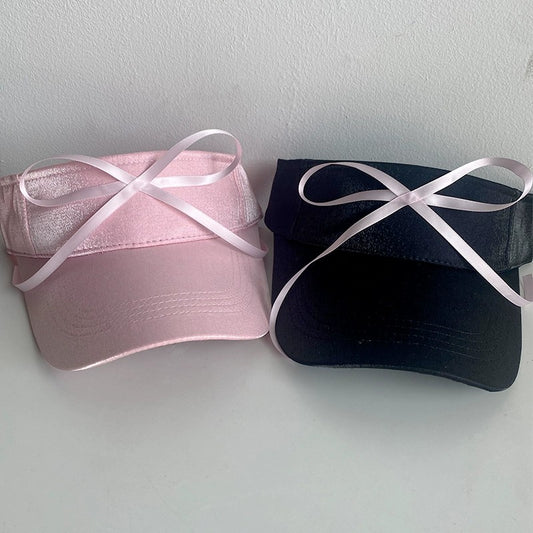 Ribbon beanie sun visor hat   HA1755