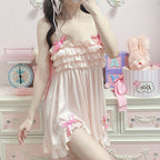 Sweet and cute pink girl nightdress   HA1966